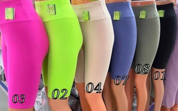 LEGGINSY KOLARKI KRYJĄCE SPODENKI BAMBUS 10 KOLORÓW ! L/XL