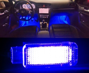 СВЕТОДИОДНЫЙ ДВЕРНОЙ ФОНАРЬ AUDI A3 A4 A6 СИНИЙ