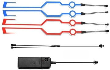 OŚWIETLENIE LED KASKU MOTOCYKLOWEGO