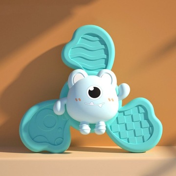 Спиннеры-погремушки для детей 3 шт. с присоской Sensory