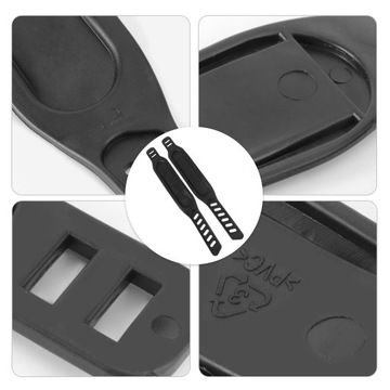 НАКЛАДКИ ДЛЯ ВЕЛОСИПЕДНЫХ ПЕДАЛЕЙ из прочной резины, выдерживающей вес, черные | 4 шт.