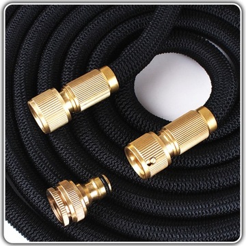 ГИБКИЙ САДОВЫЙ ШЛАНГ 30М + СОЕДИНИТЕЛЬ ПИСТОЛЕТА РУЧКА + ПЕРЕХОДНИК