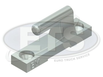 Zawias do burty aluminiowej L-90 część męska