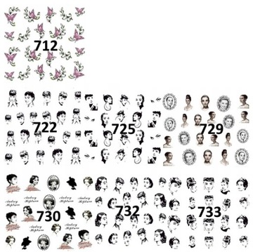 ВОДНЫЕ НАКЛЕЙКИ ДЛЯ НОГТЕЙ MIX НОВЫЙ ДИЗАЙН наклейки