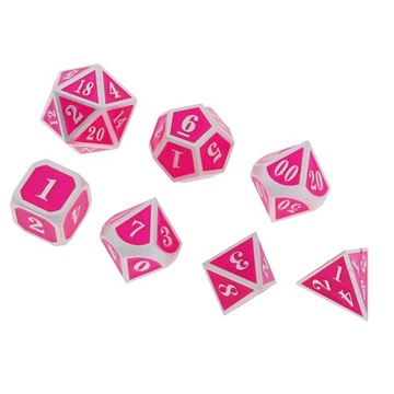 Качественные 7x многогранные D D20 RPG кубики из цинкового сплава