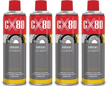Zestaw CX80 BRAKE CLEANER ZMYWACZ DO HAMULCÓW 600ML x4