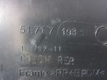 BMW 5 F07 GT KRYT PODBĚH PRAVÉ PŘEDNÍ KOMPLET 7193508 7193510