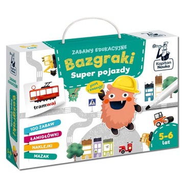 Zabawy edukacyjne. Bazgraki. Super pojazdy. Kapitan Nauka