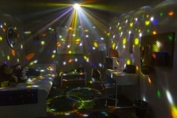 Светодиодный диско-шар световой эффект 9x 1W LED DMX пульт дистанционного управления