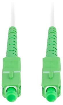 KABEL PRZEWÓD ŚWIATŁOWODOWY ŚWIATŁOWÓD PATCHCORD SC/APC-SC/APC SIMPLEX 50M
