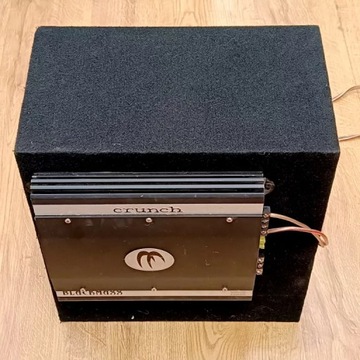 CAR AUDIO WZMACNIACZ CRUNCH BLACKMAXX + SUBWOOFER HERTZ