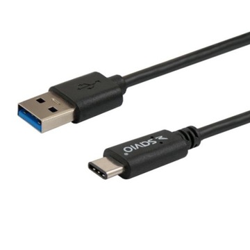 Kabel SAVIO CL-101 (USB 3.0 - USB TYPC; 1m;czarny)