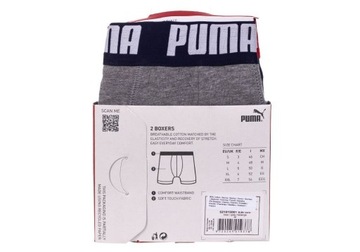 PUMA BOKSERKI MĘSKIE MAJTKI FASHION BOXERS 2 PAK r.M