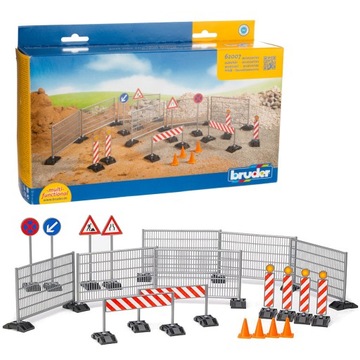 АКСЕССУАРЫ ДЛЯ ДОРОЖНЫХ РАБОТ BRUDER ДОРОЖНЫЕ ЗНАКИ