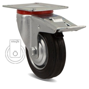 НАБОР ИЗ 4 ШТ. Полочная тележка WHEELS fi 100 12STGU100