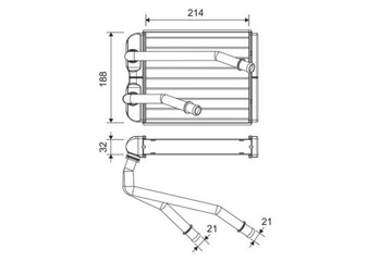 RADIÁTOR 811598 VALEO VW
