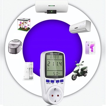 Цифровой счетчик энергопотребления ваттметр