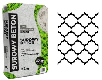 BETON architektoniczny TYNK dekoracyjny SZABLON