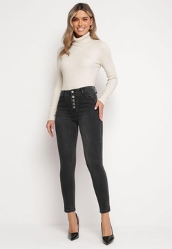 Born2Be Czarne Jeansy damskie 40 Skinny