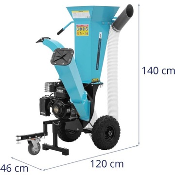 Садовый измельчитель, измельчитель веток, пламенная резка, 50 мм, 6,5 л.с.