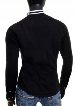 Мужская рубашка с воротником-стойкой на свадьбу, элегантный подарок