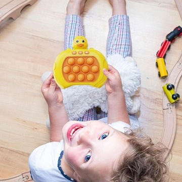 Антистрессовая аркадная игра pop it popit консоль Push Duck Duck