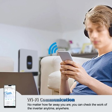 Солнечный инвертор MPPT мощностью 3 кВт для автономного гибридного ИБП 24 В, 3200 Вт, 450 В, островной электросети