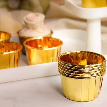 ЧАШКИ ДЛЯ МАФФИНОВ, ЗОЛОТЫЕ ФОРМЫ, ЧАШКИ ДЛЯ МАФФИНОВ, 50 шт.