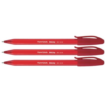 Długopis PAPERMATE INKJOY 100 M czerwony - 3szt
