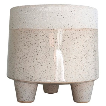 Osłonka CERAMICZNA na nóżkach BEIGE HIPPO Ø 13 cm