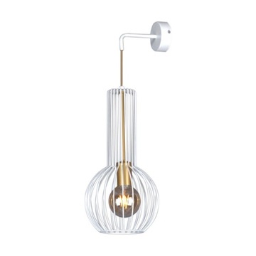 KINKIET ŚCIENNY LOFT BIAŁY EDISON E27 DO SALONU