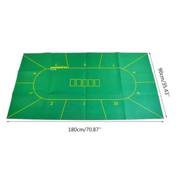180*90cm Poker Table Cloth Texas Hold'em Poker Lay