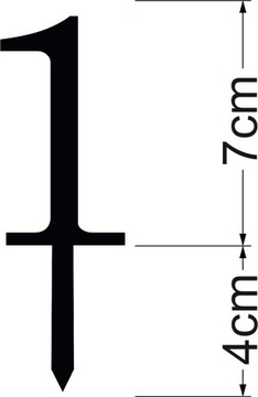 Topper CS-0-Cyfra- Srebrne