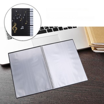 TECZKA DO PRZECHOWYWANIA PAPIERU ORGANIZER MUZYCZNY UCHWYT NA ARKUSZE A4