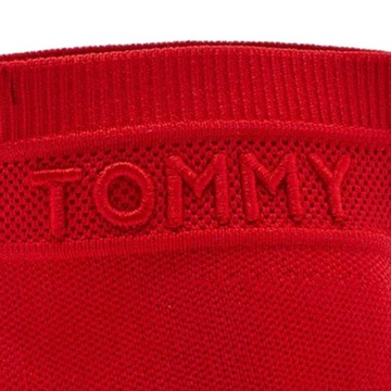 Czerwone szpilki ze skarpetą TOMMY HILFIGER kolor