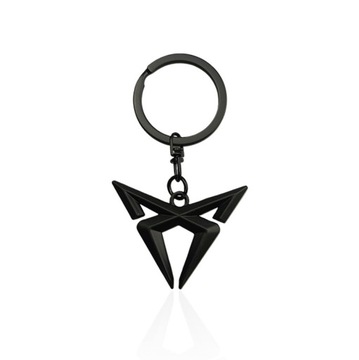 Metalowy brelok z łańcuszkiem z logo Seat CUPRA