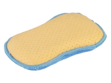 ГУБКА ДВУСТОРОННЯЯ, МИКРОФИБРА + СИНТЕТИЧЕСКИЙ ХИМИШ, 1 шт.