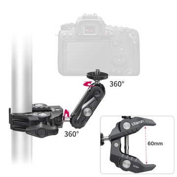 РУЧКА-ЗАЖИМ КРАБ + СОЕДИНЕНИЕ MAGIC ARM ULANZI