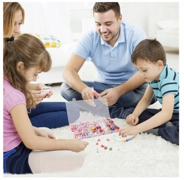 НАБОР ДЛЯ ИЗГОТОВЛЕНИЯ БРАСЛЕТОВ БУКВЫ + БУСЫ 10 000 ПОДАРОК ​​ДЕТЯМ