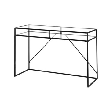 KONSOLA 100 CM LOFT INDUSTRIALNA STAL CZARNA STAL NIERDZEWNA INOX SKD-100
