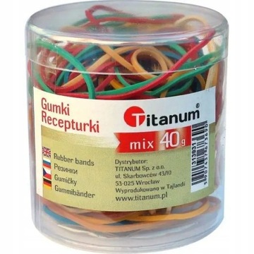 Titanum GUMKI RECEPTURKI MIX 40G W POJEMINIKU