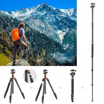 ФОТО МОНОПОД ШТАТИВ K&F 175СМ ГОЛОВА K254A3 SA254M2 KF09.089 V1