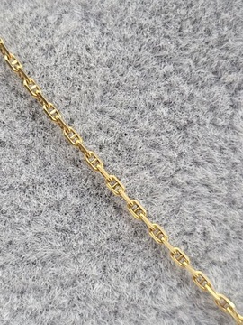 Złoty łańcuszek kostka PR. 585 W. 1,2 g DŁ. 45 cm
