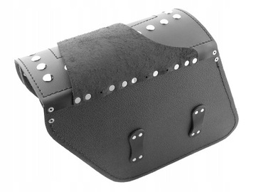 SAKWY BOCZNE SKÓRZANE CZARNE HYOSUNG GV 125 250