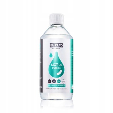 BEKETO OLEJ MCT keto C8 Kaprylowy KETONY 500ml