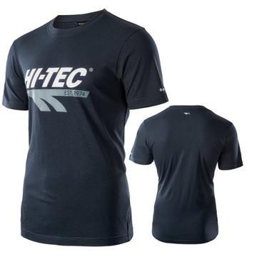 Koszulka męska t-shirt krótki rękaw bawełniana casual miejska sportowa L