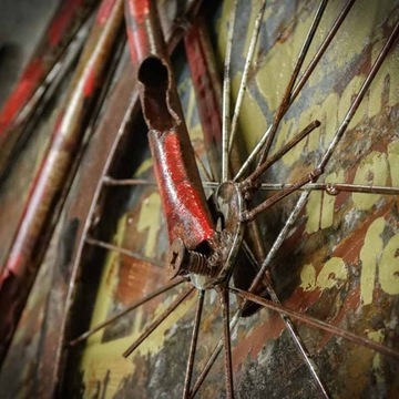3D металлическая картина на стену для гостиной, объемное украшение LOFT BIKE