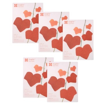 5-częściowe notatniki w liściach Pretty Notepad