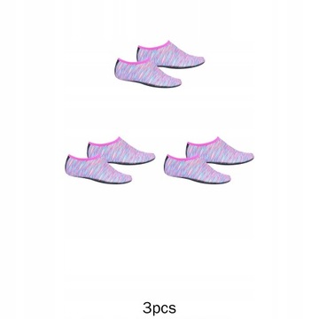 3x Miękkie Buty Do Wody Elastyczne Skarpetki Do