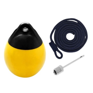 Boat Ball Dock Edge Yellow z czarną liną